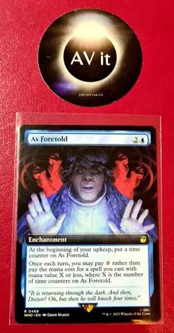 MTG - Extended Art - As Foretold - Rare R 0469 - Dr Who - Image 1