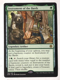 Instrument of the Bards 190 Adventures in the Forgotten Realms MTG Magic NM - Image 1