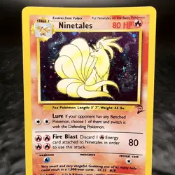Ninetales Holo Rare Base Set 2 13/130 WOTC 1999 Pokemon TCG Played LP🔥 - Image 1