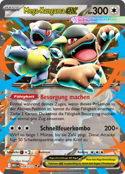 Pokemon Mega-Kangama ex Mega Entwicklung 104/132 - Image 1