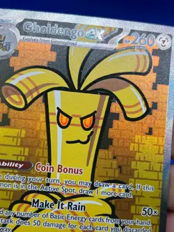 Pokemon Paradox Rift Gholdengo ex 252/182 Special Illustration Rare SIR NM/LP - Image 3