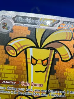 Pokemon Paradox Rift Gholdengo ex 252/182 Special Illustration Rare SIR NM/LP - Image 4