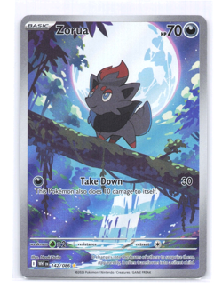 Zorua 142/086 Pokemon Cards TCG SV White Flare Illustration Rare Mint/Near Mint - Image 1