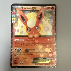 Pokemon TCG Flareon EX Generations RC6/RC32 Full Art Holo small scratch on back - Image 1