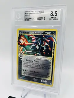 Pokemon Charizard Gold Star 100/101 Ex Dragon Frontiers BGS 8.5 NM-MT+ ENG - Image 3