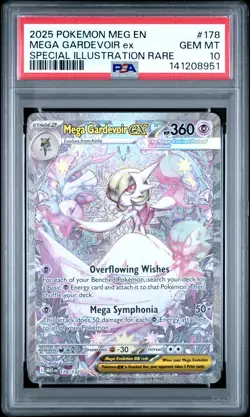 2025 Pokemon Mega Gardevoir EX Special Illustration Rare PSA 10 #178 - Image 1