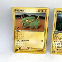 Electrike 52/109 & Manectric 39/109 Ruby & Sapphire Pokemon TCG 2003 E Reader - Image 2