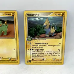 Electrike 52/109 & Manectric 39/109 Ruby & Sapphire Pokemon TCG 2003 E Reader - Image 3