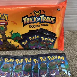Pokemon TCG 2024 Trick or Trade Booster Bundle Sealed NEW 2024 Plus 9 Packs! - Image 4