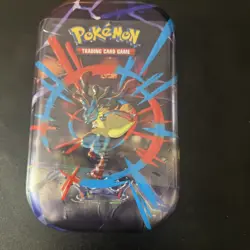 Pokemon TCG - Mega Evolutions Mega Heroes Mini Tin Mega Lucario w/ 2pk Sealed! - Image 1