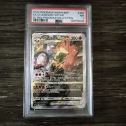 Pokemon TCG Charizard VSTAR SWSH262 Holo Black Star Promo PSA 7 - Image 1