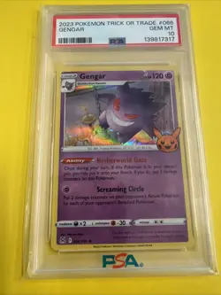 PSA 10! Gengar Holo 066/196 Trick or Trade Pokemon Lowest Price On App - Image 1
