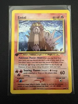 Pokemon TCG Entei Neo Revelation 17/64 1st Edition Rare LP/NM - Image 1