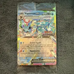 Vaporeon ex 023/131 Prismatic Evolutions Promo Holo Pokemon TCG Card 2023 - Image 1