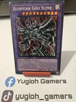 Yu-Gi-Oh Egyptian God Slime RA01 1st Edition Prismatic Collectors Rare LP - Image 1
