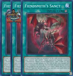 Yugioh! 3x Fiendsmith's Sanct INFO-EN062 Common 1st Ed NM - Image 1