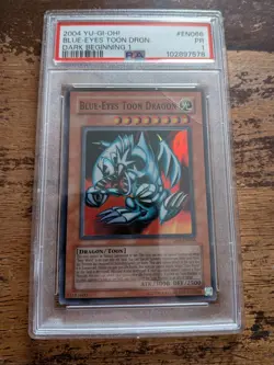 Blue Eyes Toon Dragon PSA 1 Dark Beginning B1 #EN066 2004 Yu-Gi-Oh! Graded TCG - Image 1