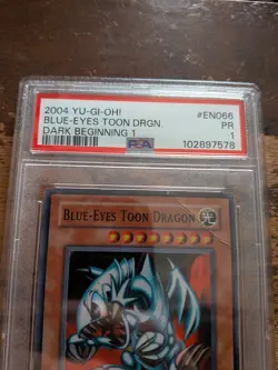 Blue Eyes Toon Dragon PSA 1 Dark Beginning B1 #EN066 2004 Yu-Gi-Oh! Graded TCG - Image 3