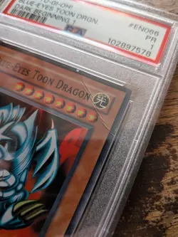 Blue Eyes Toon Dragon PSA 1 Dark Beginning B1 #EN066 2004 Yu-Gi-Oh! Graded TCG - Image 5