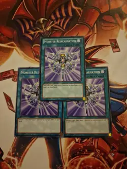 SDLI-EN028 X3 Monster Reincarnation Mixed Set And Edition Mint YuGiOh Playset - Image 1