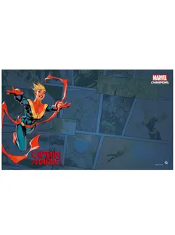 Marvel Champions The Card Game Captain Marvel Gaming Game Play Mat LCG New - Image 1