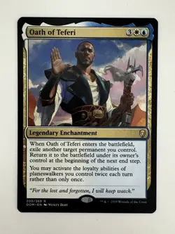 Oath of Teferi MTG Magic the Gathering Card NM Near Mint DOM - Image 1