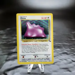 Pokemon TCG Ditto 3/62 Fossil Holo Rare Card NM WOTC 1999 Vintage ⭐ - Image 1