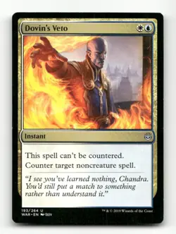 Dovin's Veto War of the Spark #193 Magic the Gathering - Image 1