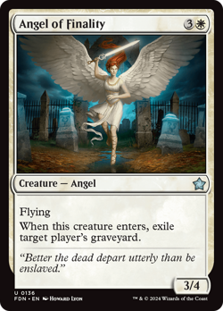 Angel of Finality (REGULAR) x1 - MTG Foundations FDN #136 - Image 1