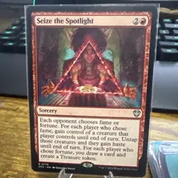 x1 Seize the Spotlight R MTG Commander: Outlaws of Thunder Junction M/NM, Englis - Image 1