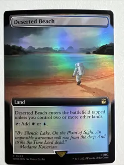 MTG: Doctor Who: Foil Extended Art Deserted Beach: NM - Image 1