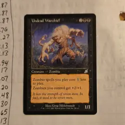 Undead Warchief Scourge Regular Uncommon Creature Black Wizards English - Image 1