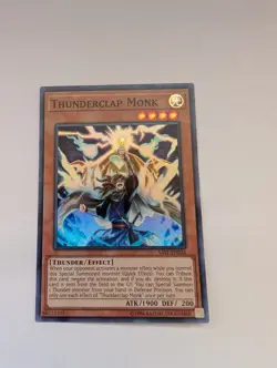 Thunderclap Monk SAST-EN026 Savage Strike Unl Edition Super Rare NM - Image 1