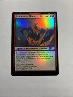 Sanctum of Shattered Heights - Core Set 2021 Foil MTG Plus Bonus Card!!! - Image 1