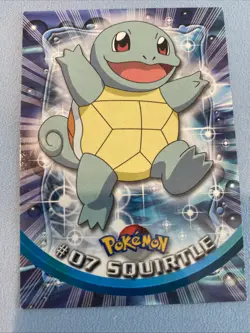 Squirtle #7 Blue Logo 1999 Topps TV Series 1 Nintendo Pokemon Card 8491 - Image 1