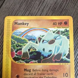Pokemon Aquapolis Common Mankey Card No.92/147 - Image 3