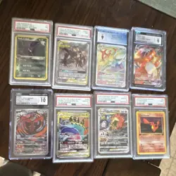 Pokemon TCG Graded Card Lot 16 Cards Charmander Pikachu Mew Arceus Full Art Pro… - Image 5