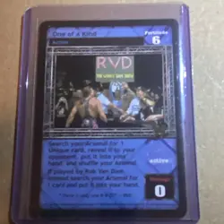 WWE Raw Deal CCG One of a Kind Rob Van Dam Action Card Fortitude 6 - Image 1