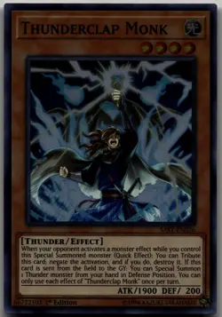 Thunderclap Monk Super Rare Savage Strike SAST-EN026 LP - Image 1