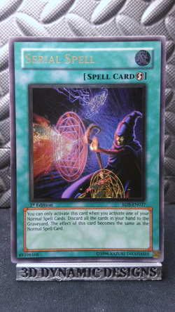 | Yugioh Serial Spell RDS-EN037 1st ED Ultimate Rare Rise Of Destiny NM/VLP 🔥 | - Image 1
