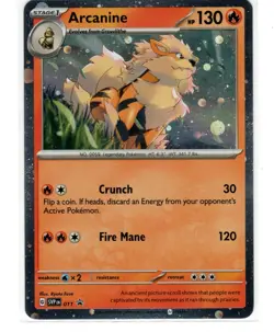 Pokemon Arcanine SVP011 SVP Black Star Promos Cosmos Holo Rare Promo Card 💎 .. - Image 1