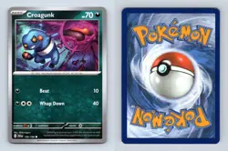 Croagunk #130/198 Scarlet & Violet Common Pokemon 2023 TCG Card - Image 1