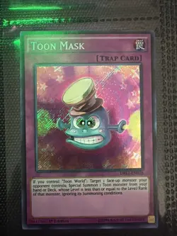 Yugioh Card Toon Mask DRL2-EN028 SECRET RARE 1st Ed. - NM - Image 1