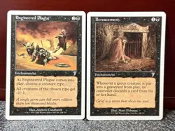 MTG 7th Edition {{{ Engineered Plague }}} 133/350~Uncommon~+Bonus Card~L@@K - Image 1