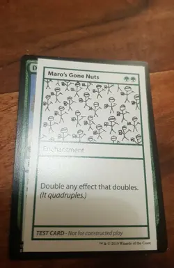 Maro's Gone Nuts - MTG Magic: The Gathering - mystery booster card - Image 1