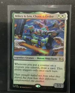 Teenage Mutant Ninja Turtles Mikey & Leo Chaos & Order Legendary Creature Rare … - Image 1
