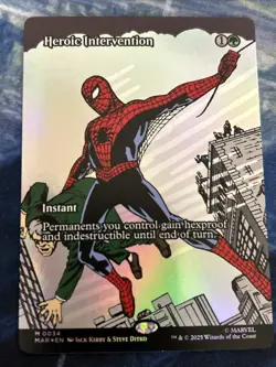 Heroic Intervention (Borderless) Marvel Universe Eternal-Legal Foil NM-M - Image 1