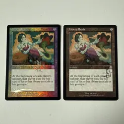 2x Signed Worry Beads 1 FOIL Mercadian Masques FREE SHIPPING - Image 2