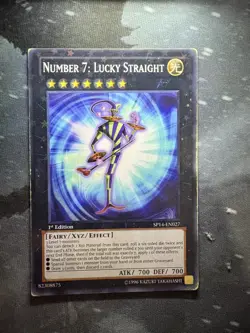 Yu-Gi-Oh! Number 7: Lucky Straight 1st Edition (Starfoil Rare) SP14-EN027 - Image 1