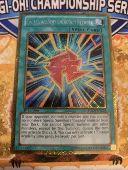 Yugioh Gagaga Academy Emergency Network PGLD-EN028 1st Edition NM - Image 1